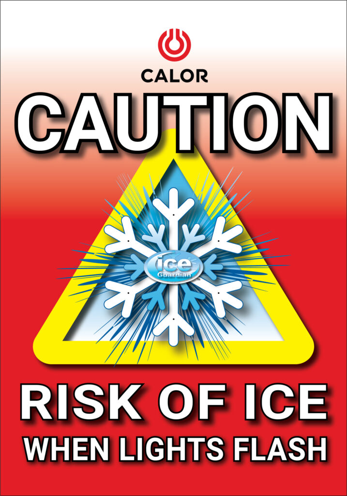 Ice Warning Sign - Calor