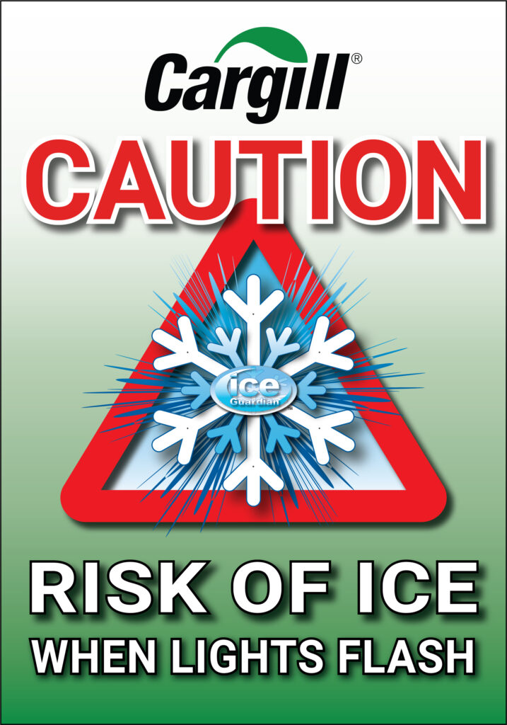 Ice Warning Sign - Cargill