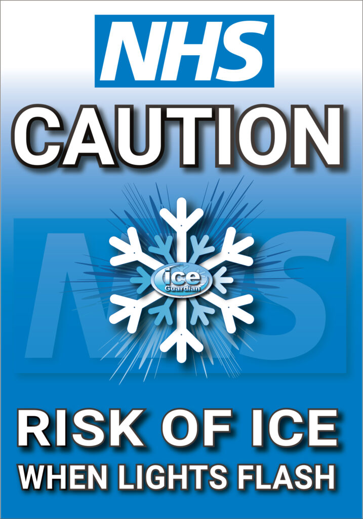 Ice Warning Sign - NHS