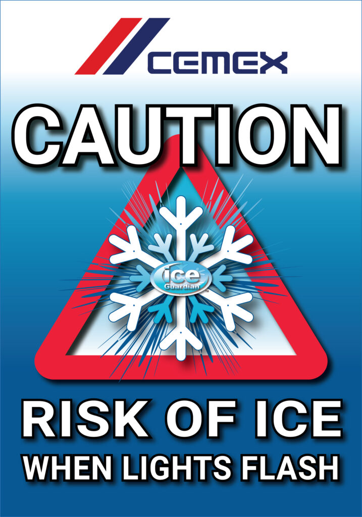 Ice Warning Sign - Cemex