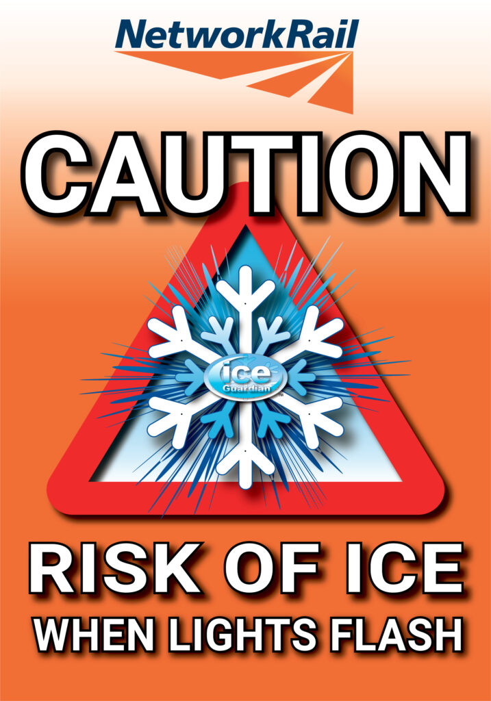 Ice Warning Sign - Network Rail
