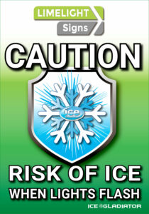 Ice Warning Sign - Ice Guardian